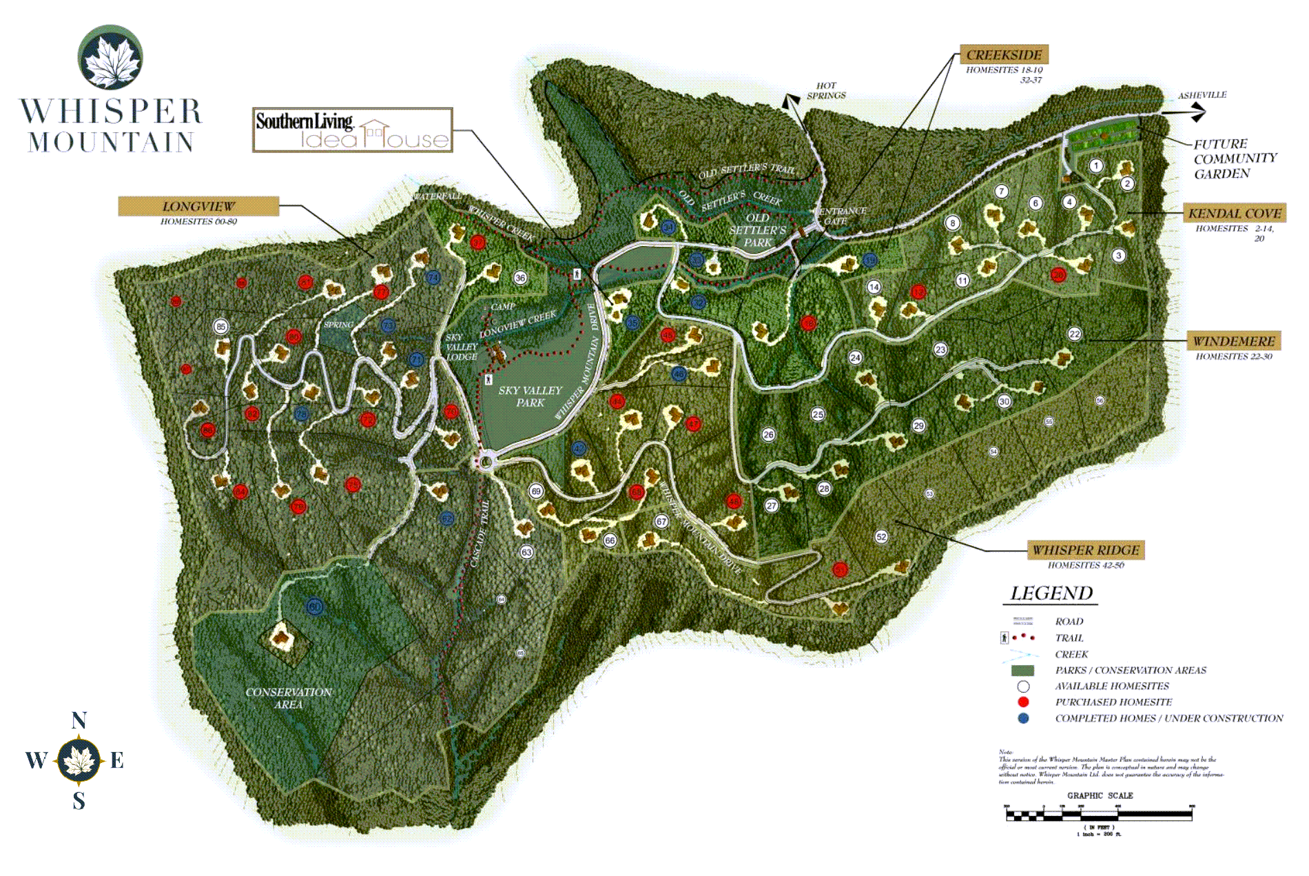 Whisper Mountain Development Lot Site Map